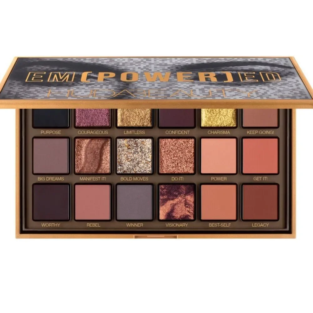 Huda Beauty Empower(Ed) Eyeshadow Palette gorgeous highly pigmented multi-finish